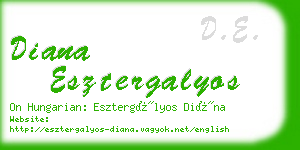 diana esztergalyos business card